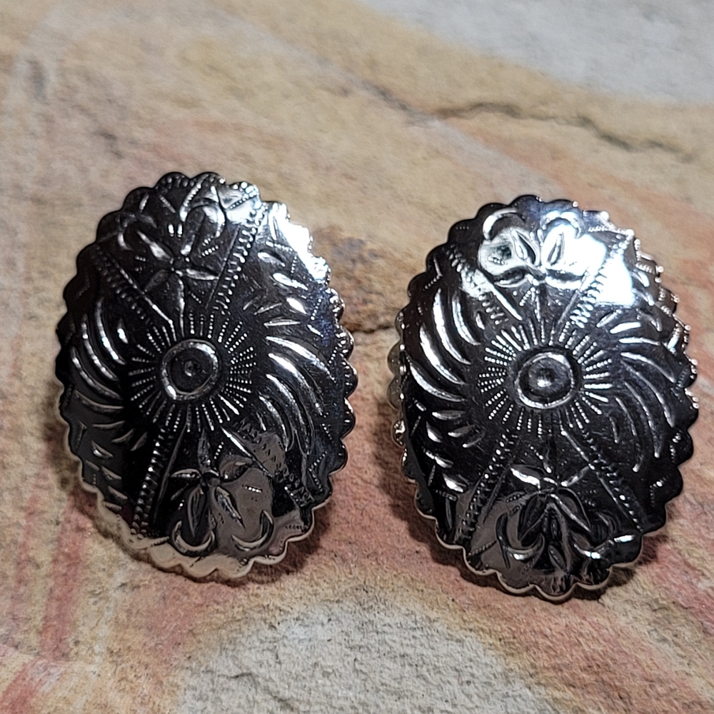 Concho Stud Earrings.